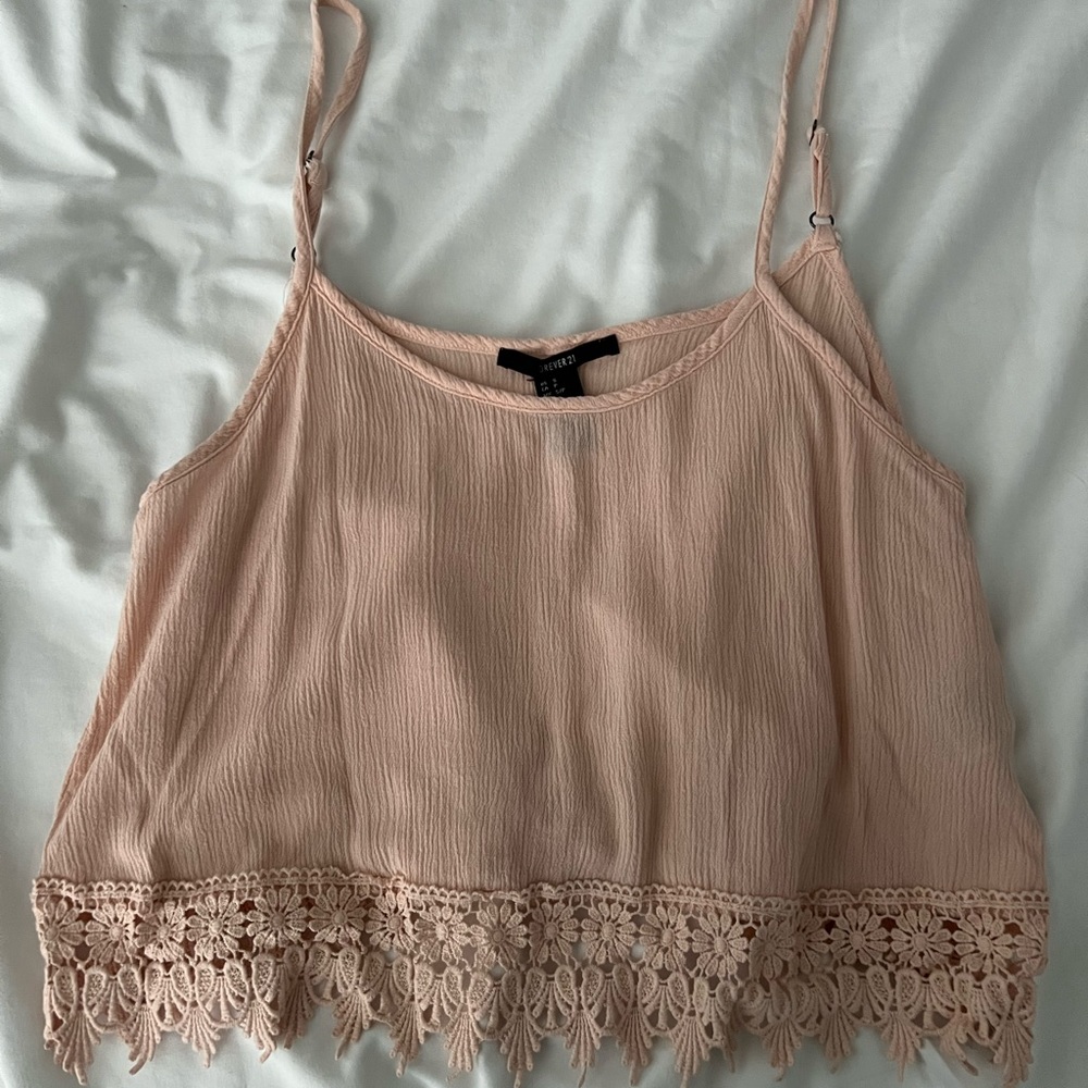 Pink Forever 21 Tank Top